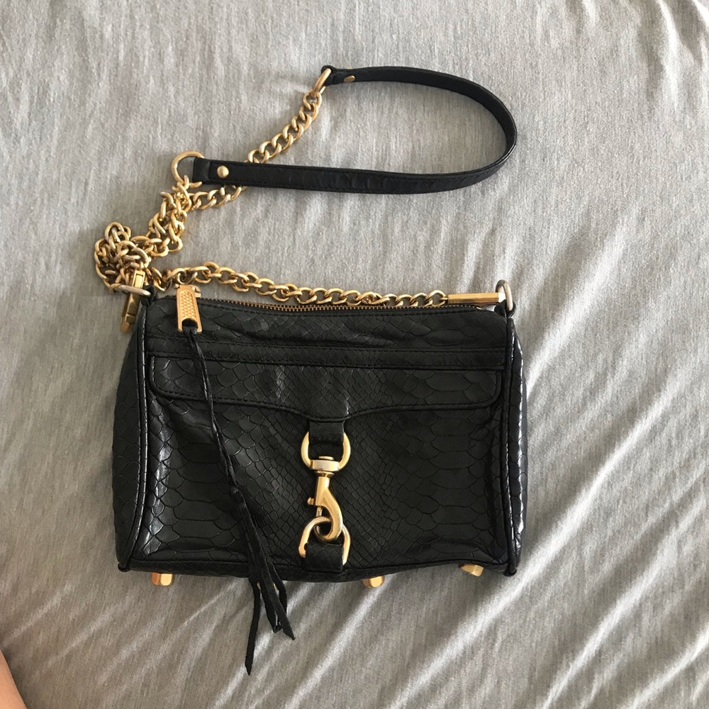 Rebecca minkoff crocodile mini MAC crossbody purse - Picture 1 of 7